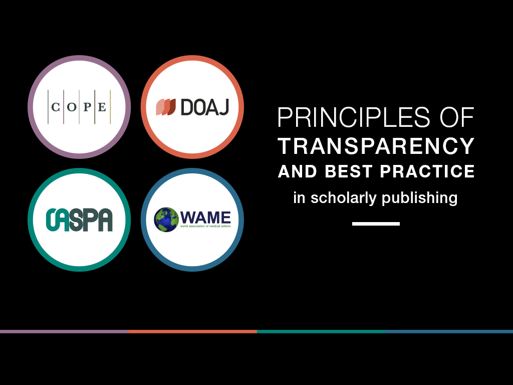 Principles of Transparency and Best Practice in Scholarly Publishing version 4 launched September 2022